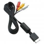 AV Audio Video to RCA Composite Cable PS2 PS3