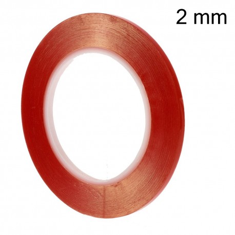 2mm x 25m Double-sided Clear Adhesive Sticker Tape