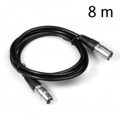 XLR 3Pin Male to Female Mic Microphone Cable 8m