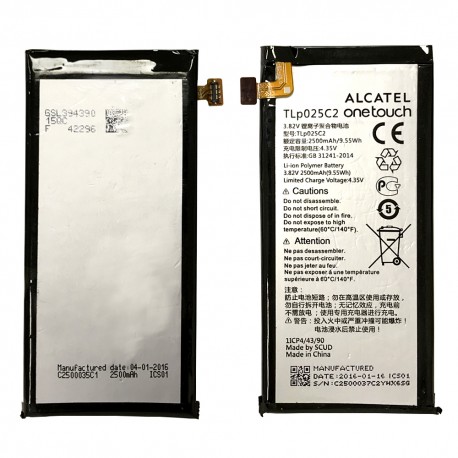 Alcatel OneTouch Go Play 7048W 7048X - Battery TLP025C 2500mAh 9.55Wh