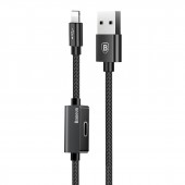 BASEUS - 1M 2A Nylon Braided Lightning 8 pin USB Data Cable